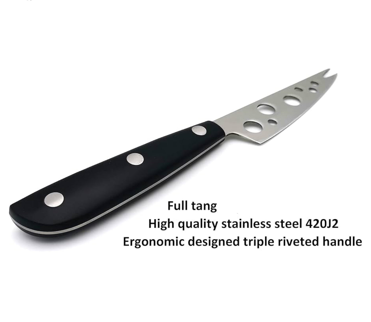 4-Inch Cheese Knife – All-Purpose Cheese Cutter for Soft &amp; Semi-Hard Cheeses