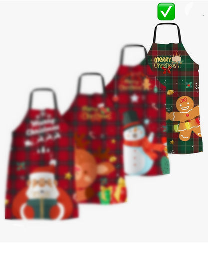 Gingerbread Cookie Christmas Kitchen Apron