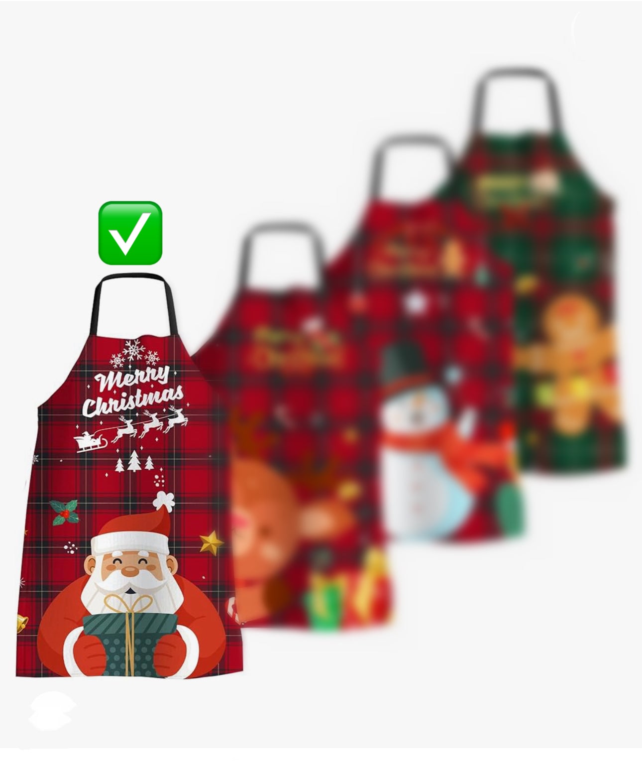 Santa Christmas Kitchen Apron