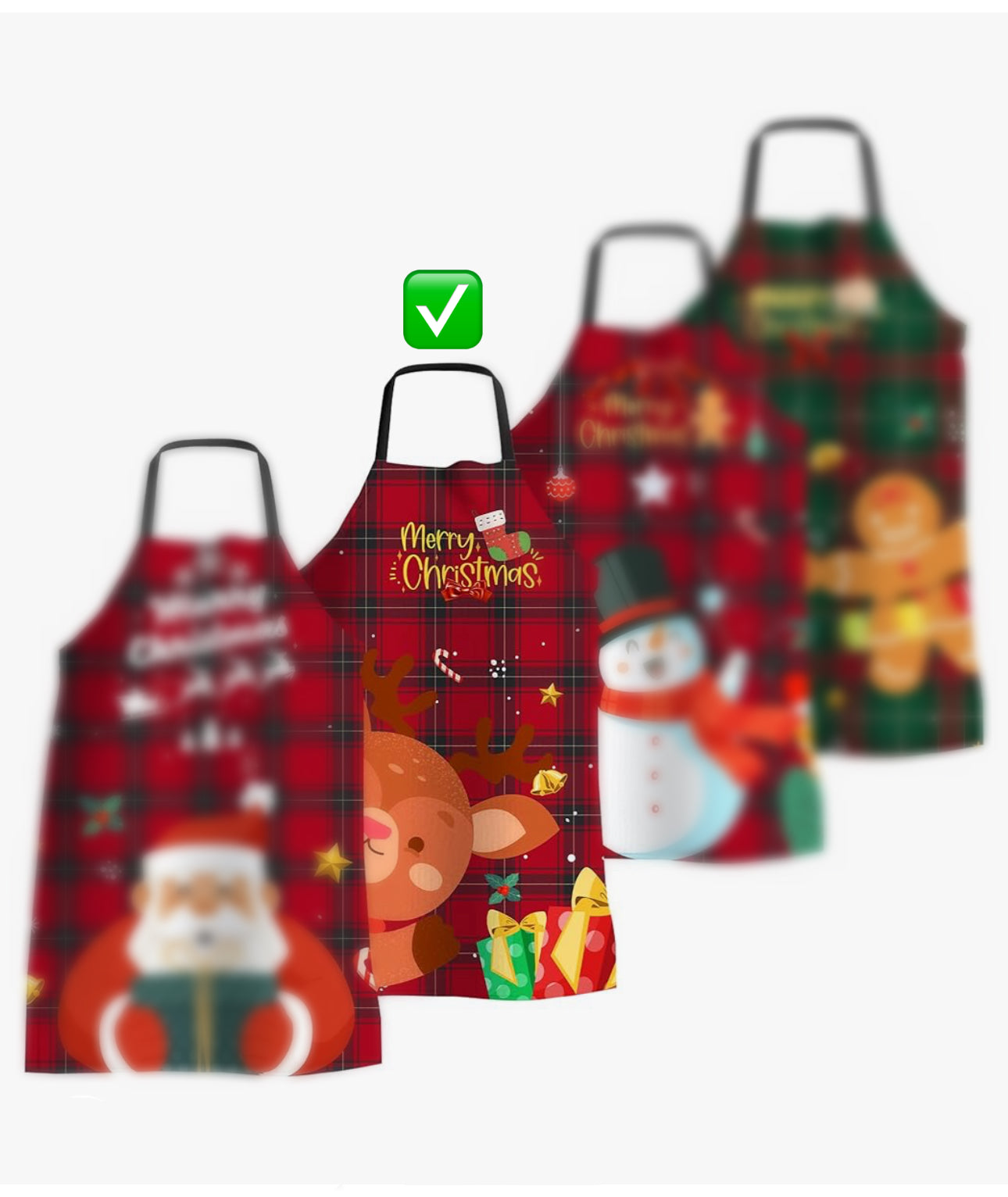 Reindeer Christmas Kitchen Apron