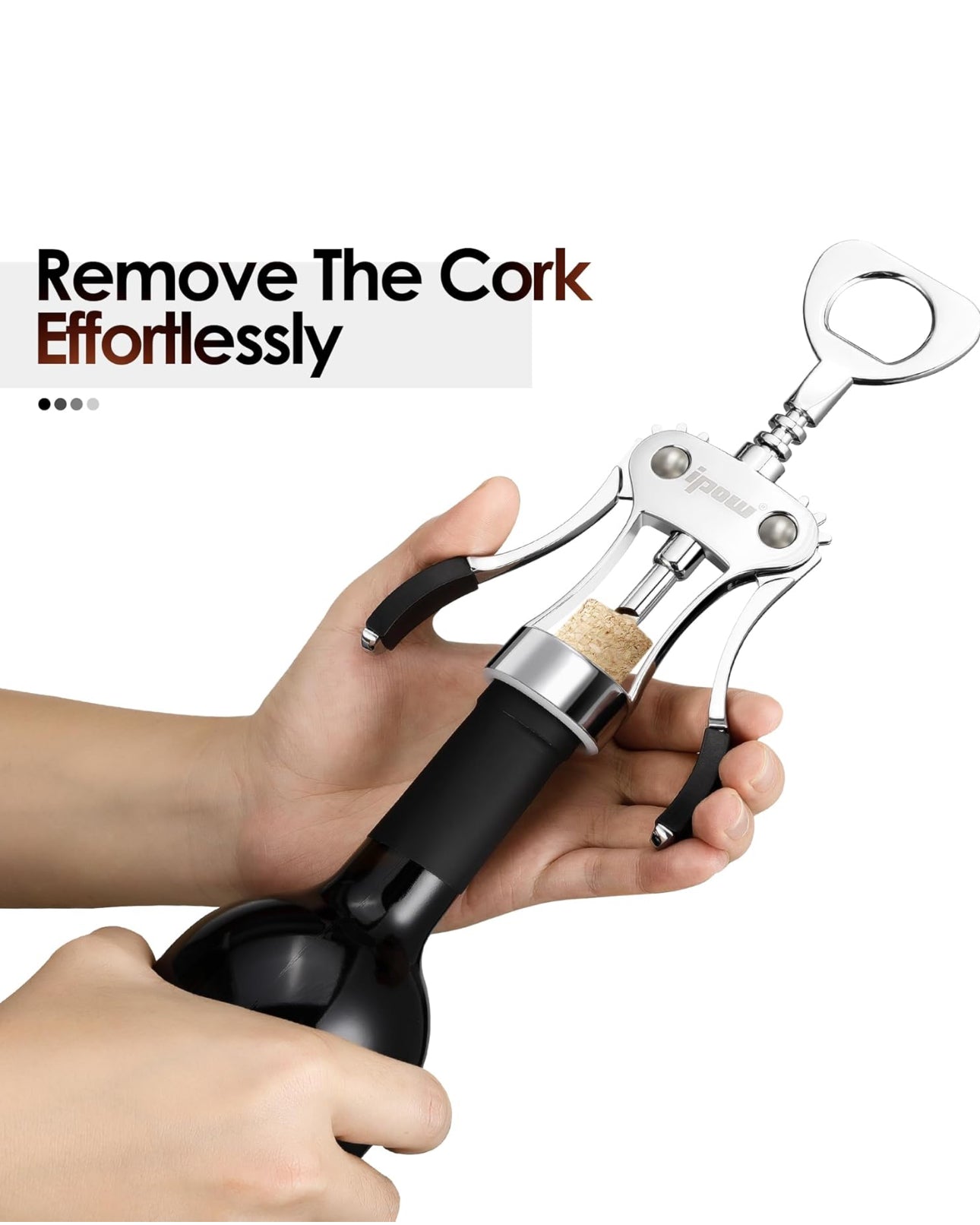 Zinc Alloy Wine Opener – Wing Corkscrew for Easy and Reliable Wine Opening