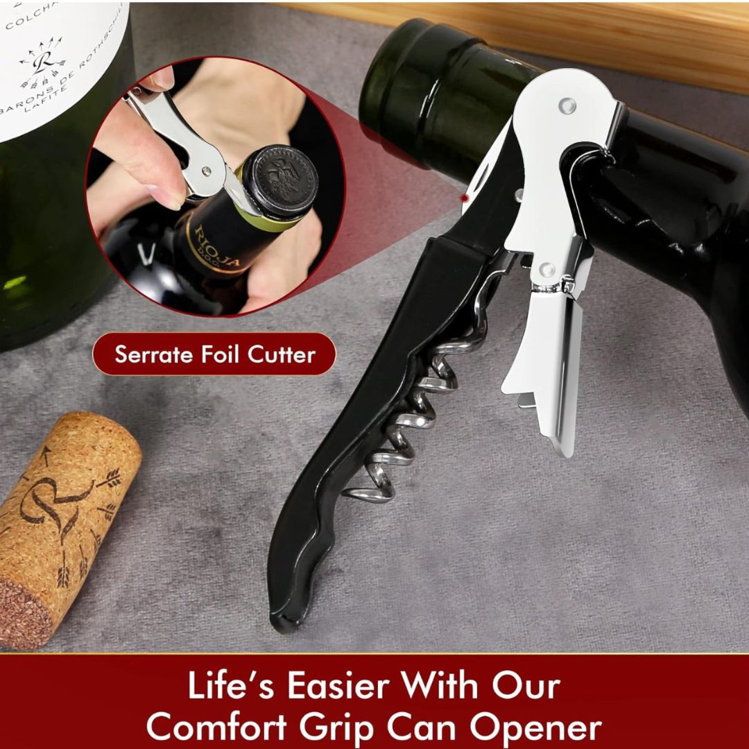 Professional Waiter Corkscrew Wine Opener – Heavy-Duty Stainless Steel Wine Key